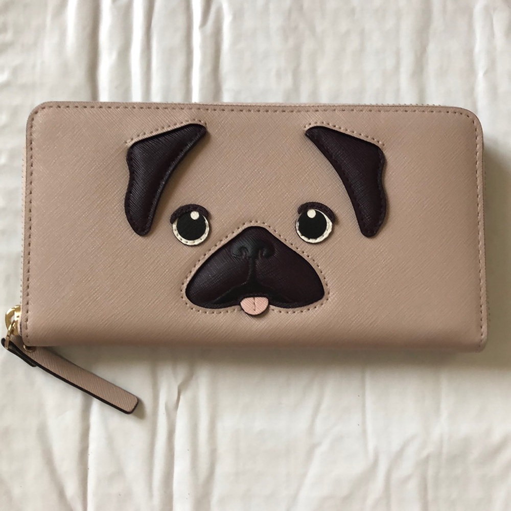 Kate spade pug wallet